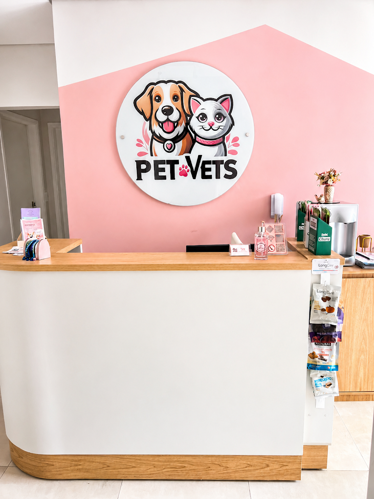 Recepção da clínica PetVets Saúde Animal
